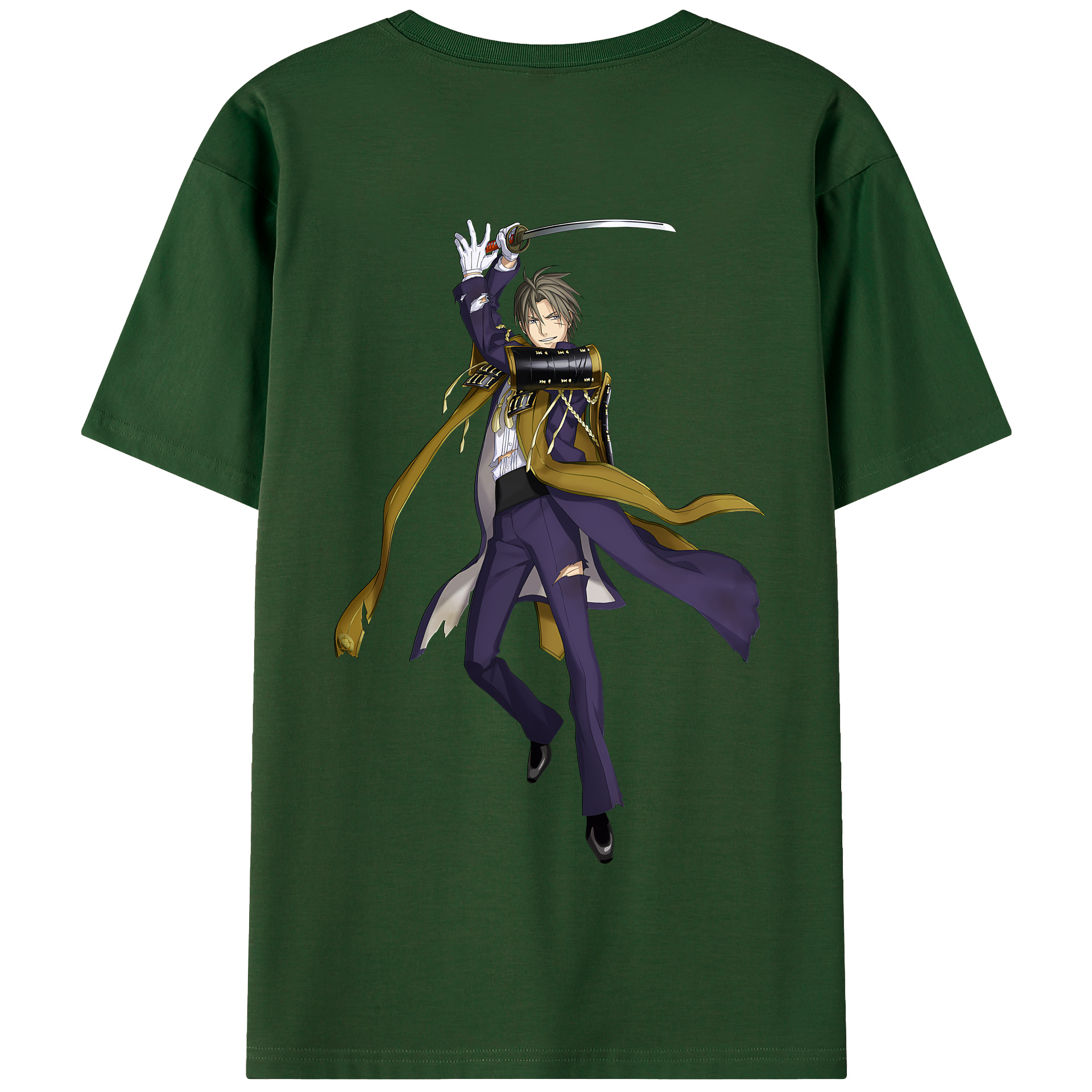 （画像用） 刀剣乱舞 Touken Ranbu 綿100％半袖Tシャツ（背面プリント）